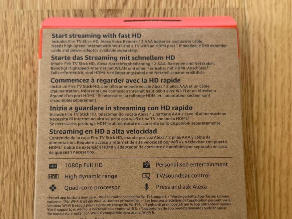 Amazon Lettore multimediale & Streamer: Amazon Fire TV Stick HD - Streaming Stick NEU – Nuovo e nell'imballaggio originale da Brunnen venduto da Soho3Q 1