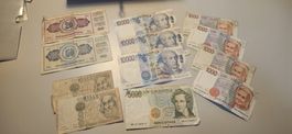 Italienische Lire und Yugoslawische Dinar