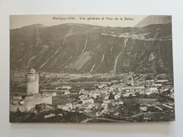 Carte postale Martigny-Ville vue Tour de la Batiaz 