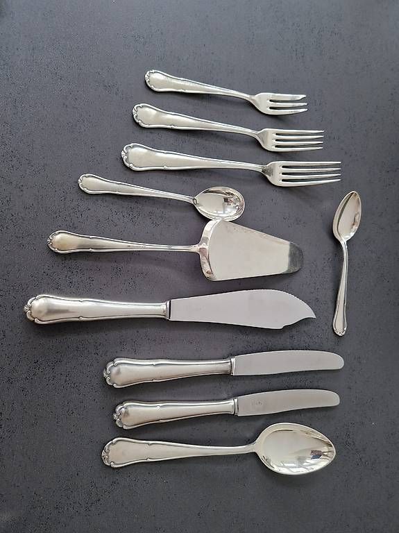 Bestecksets: Berndorf Besteck 45-teilig, versilbert 90 – Gebraucht aus Weinfelden von heweto 3