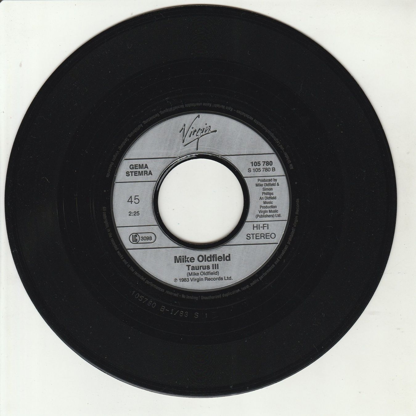 Dischi in vinile: Mike Oldfield & Roger Chapman - Shadow on the wall 7" Vinyl – Usato da Tübach venduto da JamesStone 3