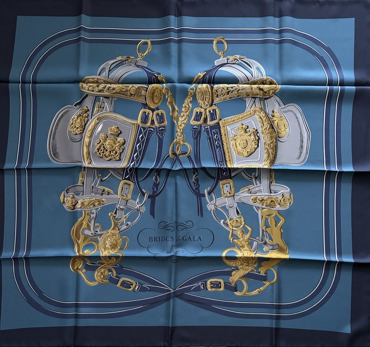 Hermès Foulard & Sciarpe: Hermès double neuf 90x90 Brides de Gala – Nuovo e nell'imballaggio originale da Genève venduto da Allisgood 3