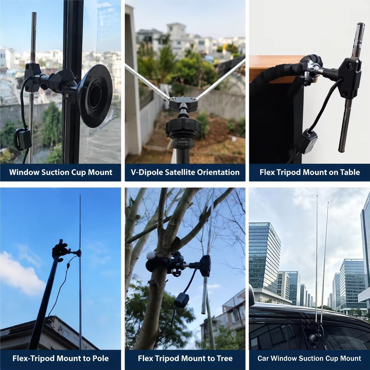 Radiocomunicazione: Dipol Antennen Kit mit Mini-Stativ – Nuovo e nell'imballaggio originale da Zürich venduto da SDRlab 3