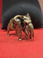 Elefant Figur aus Bronze kleine Dekofigur Zustand gut
