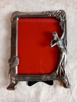 Antik Jugendstil Bilderrahmen Zinn Frauenfigur für 20 x 15