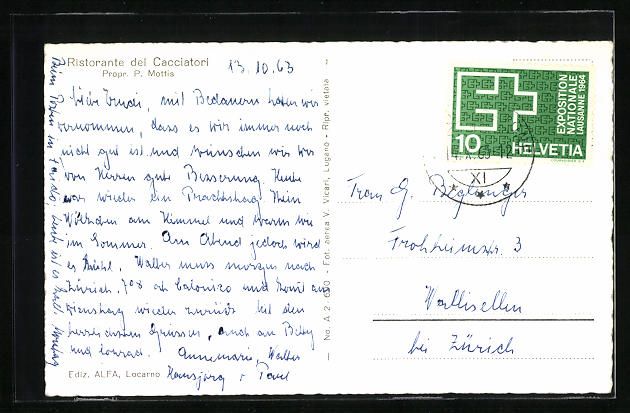 Cartoline postali: Calonico, Gesamtansicht aus der Vogelsch – Usato da Berlin venduto da bartko-reher 1