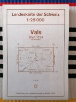1234 Vals🌞1:25'000 Landeskarte der Schweiz