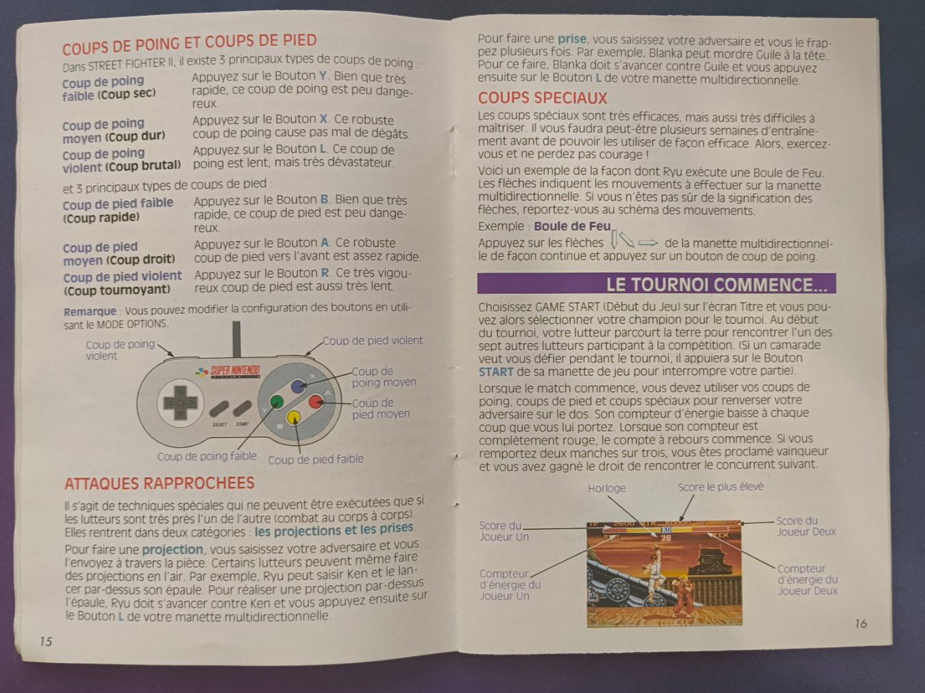 Nintendo Spiele: Street Fighter II - SNES - Jeu + notice – Gebraucht aus Savigny von Seb_D 3