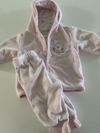 Baby-Set 2-teilig Gr 62 Jacke mit Kapuze & Hose rosa