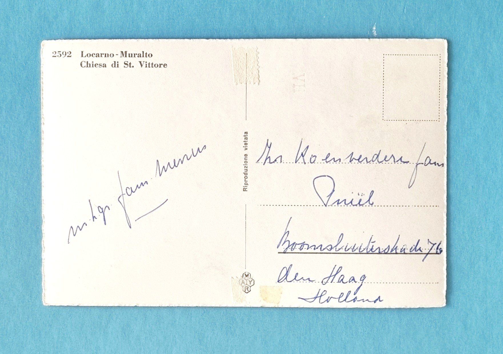 Ansichtskarten: Locarno - Muralto  - Chiesa St. Vittore – Gebraucht aus Rothrist von RROENK 1