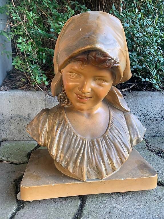 Sculture & Statue: Ausdrucksstarke original Jugendstil Büste – Usato da Rothrist venduto da Oddymanliane