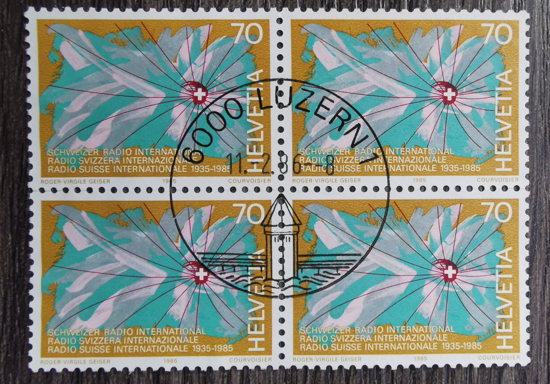 Alle Briefmarken: TR103 Bloc Timbre Suisse 1986 – Gebraucht aus Cousset von Patrick_Collections