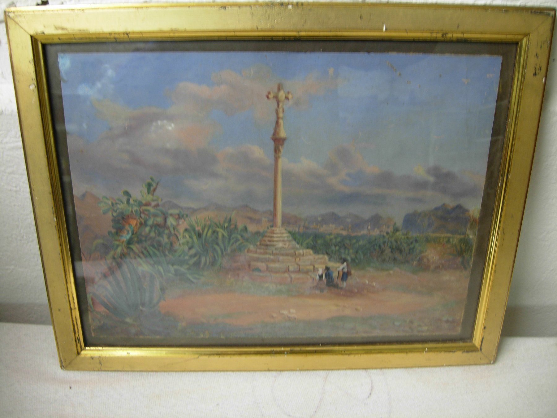 Dipinti: Italienische Schule um 1900-Gouache – Usato da Luzern venduto da Lucernauno