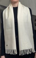 Écharpe LACOSTE vintage 100% laine d’agneau écru