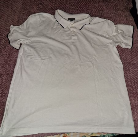 Weisses Poloshirt Grösse XL, h&m slimfit