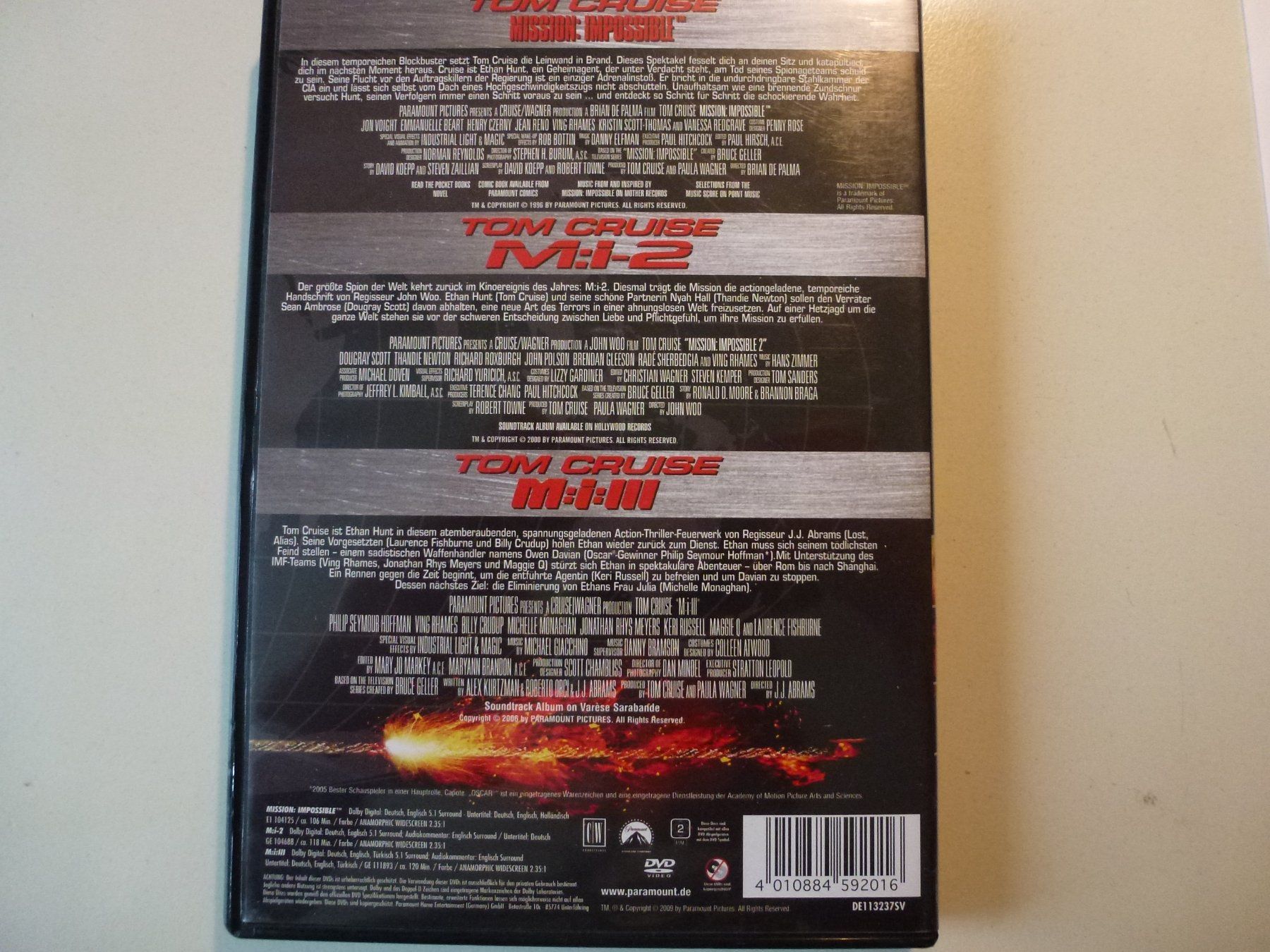 Tutti i DVDs: Mission Impossible 1-3 (3 DVDs) – Nuovo (secondo la descrizione) da Bern venduto da Frebo 1