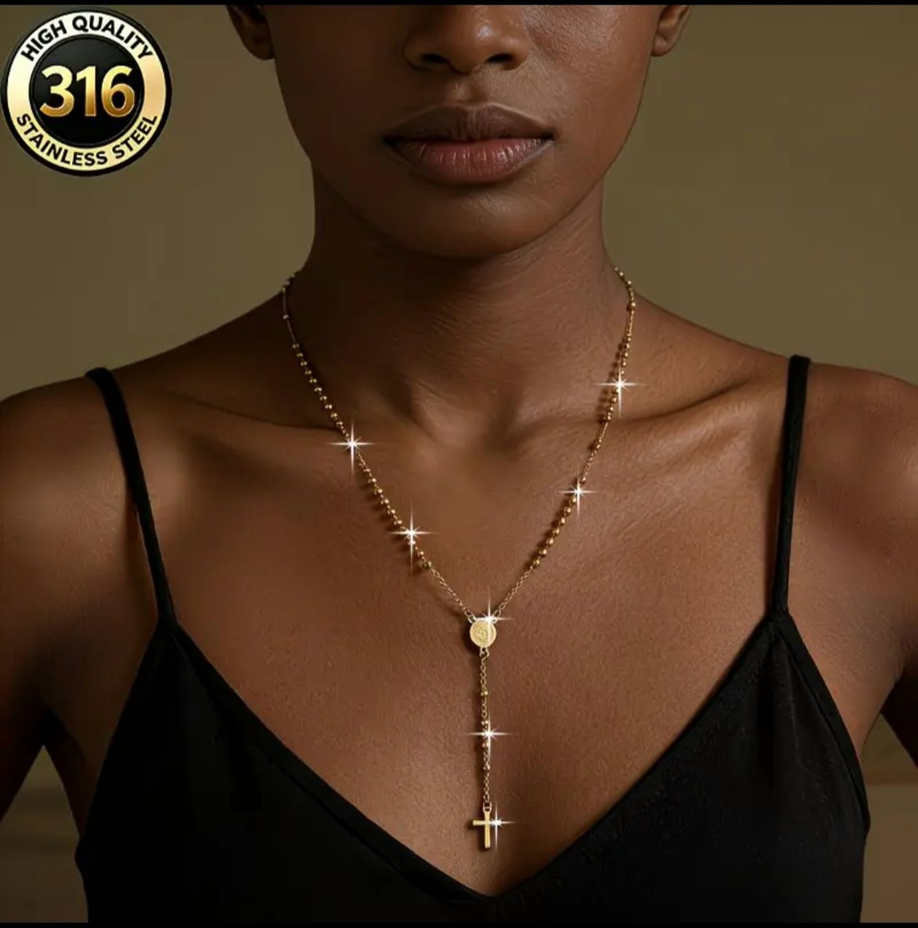 Autres bijoux: Collier chapelet doré, NEUF. – Neuf avec emballage d'origine à Puidoux par mic_c2fh 1