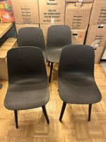 Kunststoff Stühle Anthrazit 4 Stück
