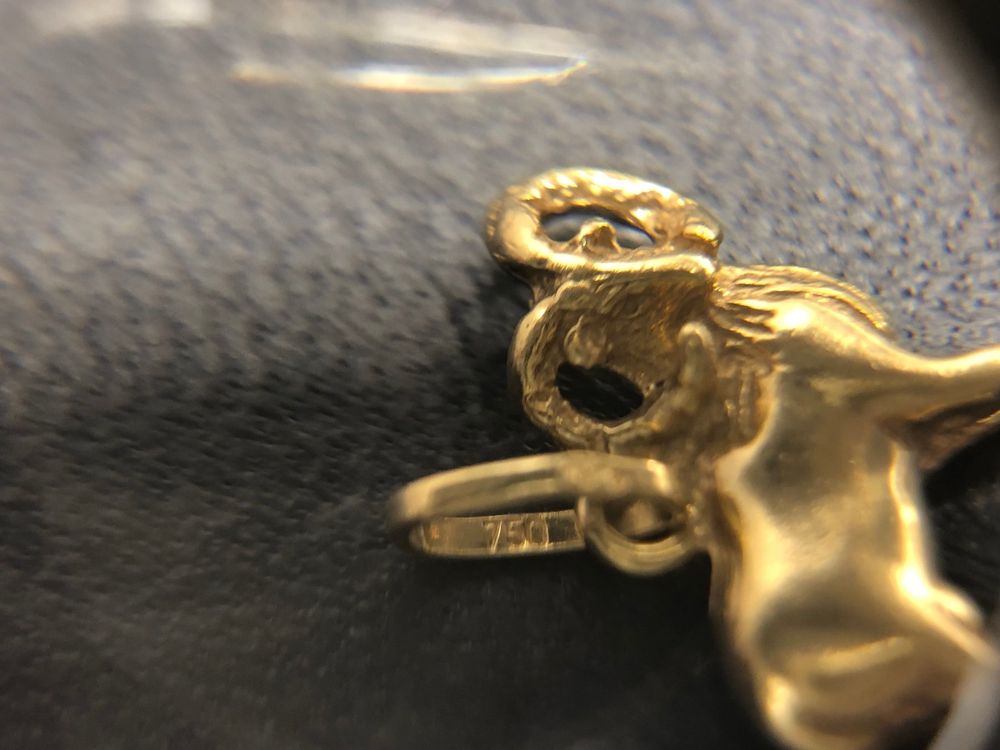 Ciondoli: Anhänger ZODIAC Widder aus 18 Karat Gelbgold Au 750 – Usato da Bern venduto da bombich 7