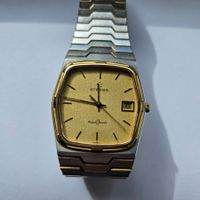Vintage Eterna Royal Quartz Herrenuhr - Lünette 18 K Gold