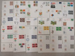 Sammlung Ersttagsbriefe Schweiz gebraucht 35 Stueck