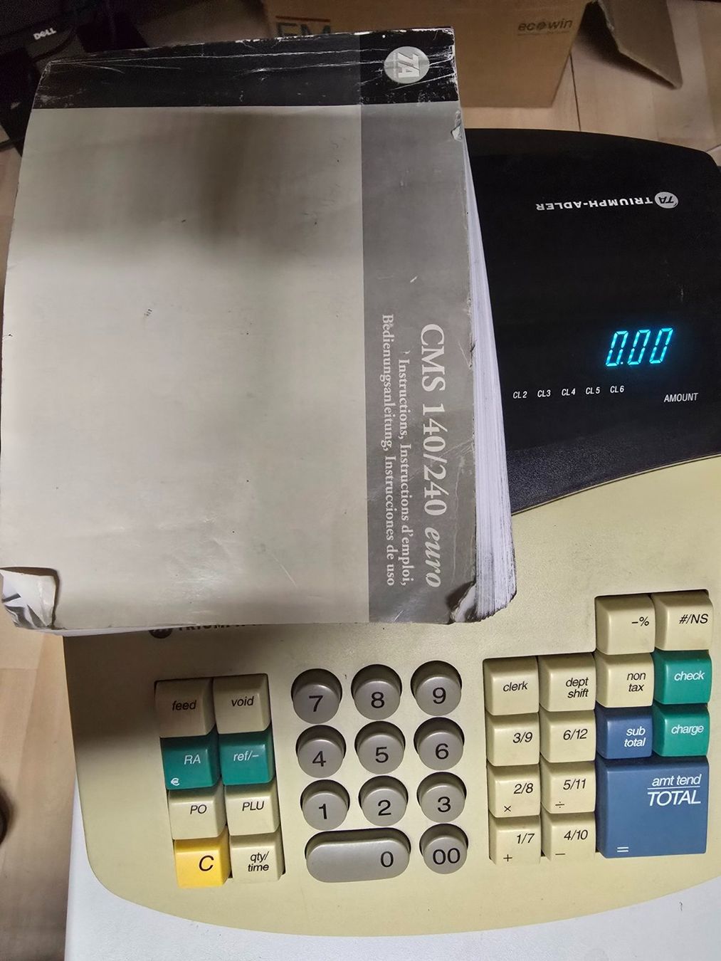 Registratore di cassa: Registrierkasse CMS 140 – Usato da Winterthur venduto da Remoremo 1