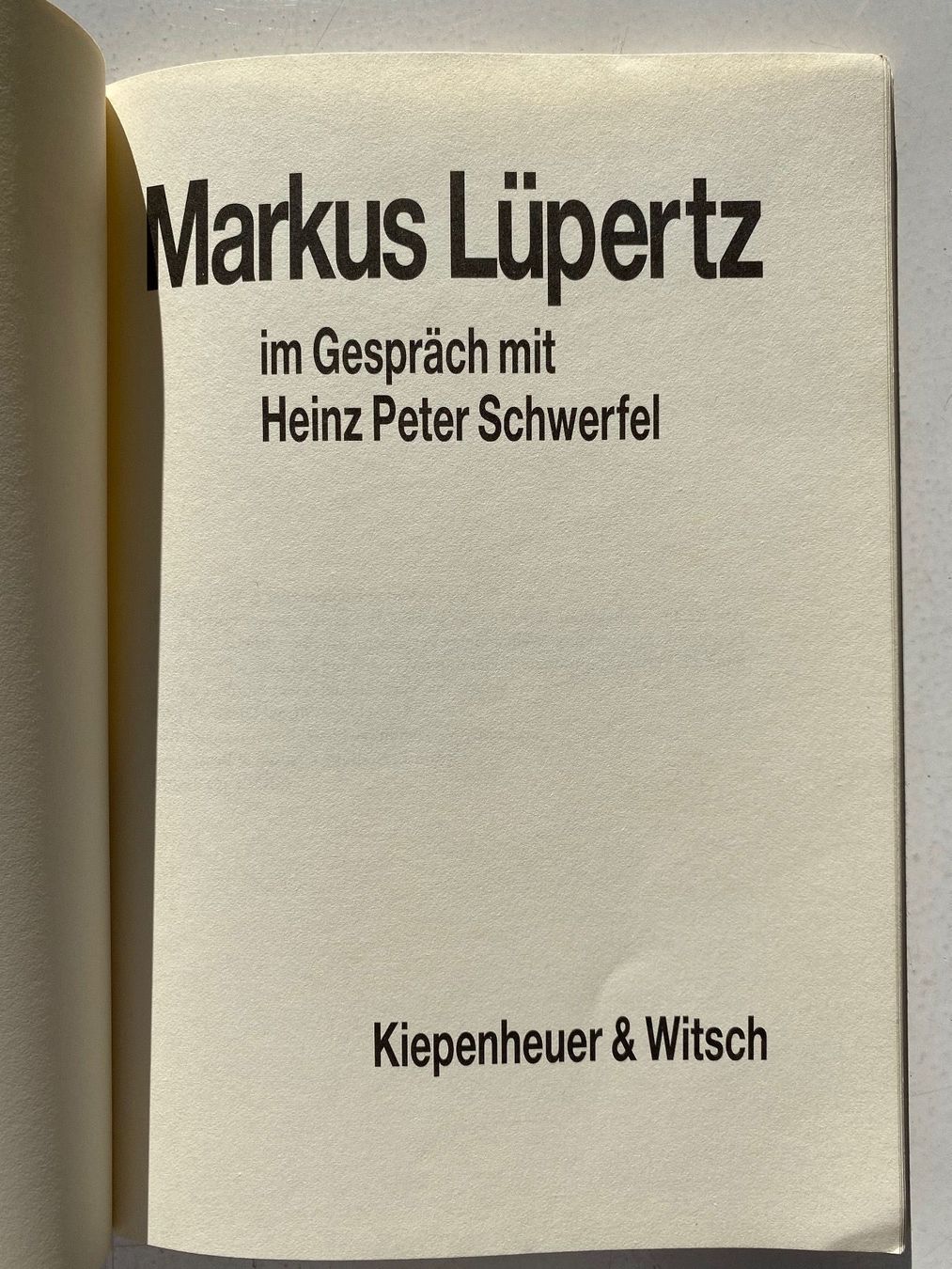 Libri: GEORG BASELITZ - MARKUS LÜPERTZ-MALEREI - EXPRESSIONISMUS – Usato da Zürich venduto da lesgarcons 2