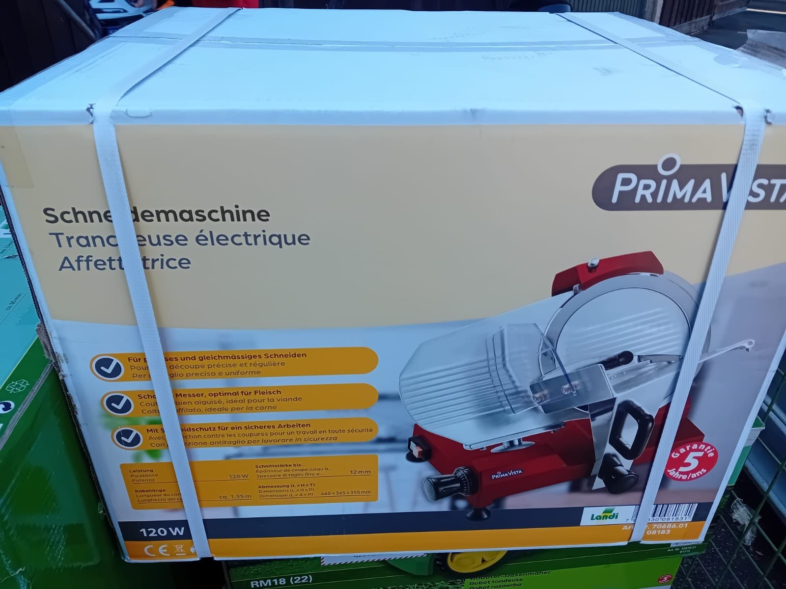 Küchengeräte: Schneidemaschine 120W rot  – Neu und originalverpackt aus Dussnang von Priska2285 3