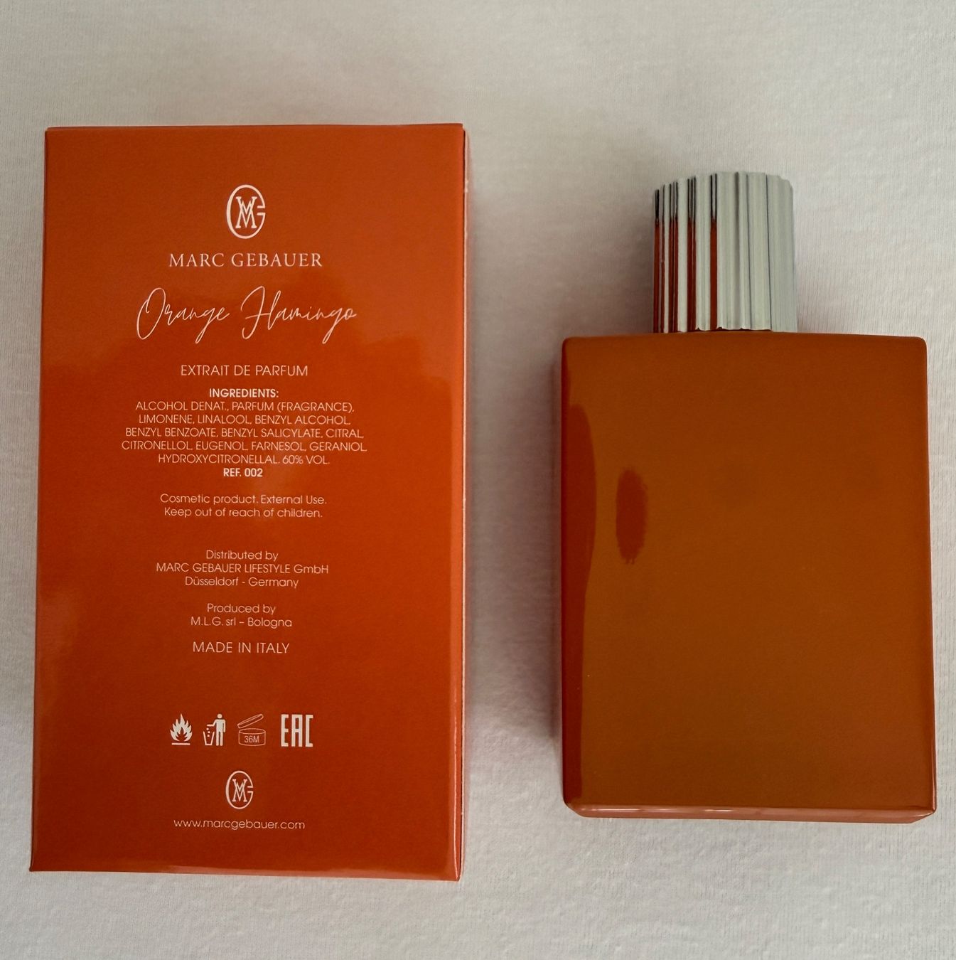 Marc Gebauer Profumi & Eau de Toilette: Marc Gebauer Orange Flamingo Extrait de Parfum 80ml – Usato da Pfäffikon SZ venduto da Redwulf34 1
