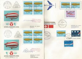 4 Lettres de 1975/76 ( P-Aérienne )