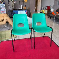 2x 1994 Stapelstühle Vintage Stuhlset AUTOESTINGUENTE Chair