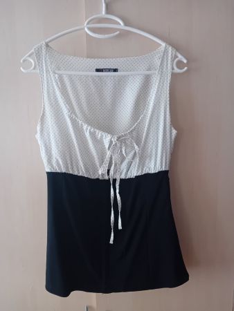 MORGAN elegante Bluse zum zubinden mit seitl. Reissverschlus