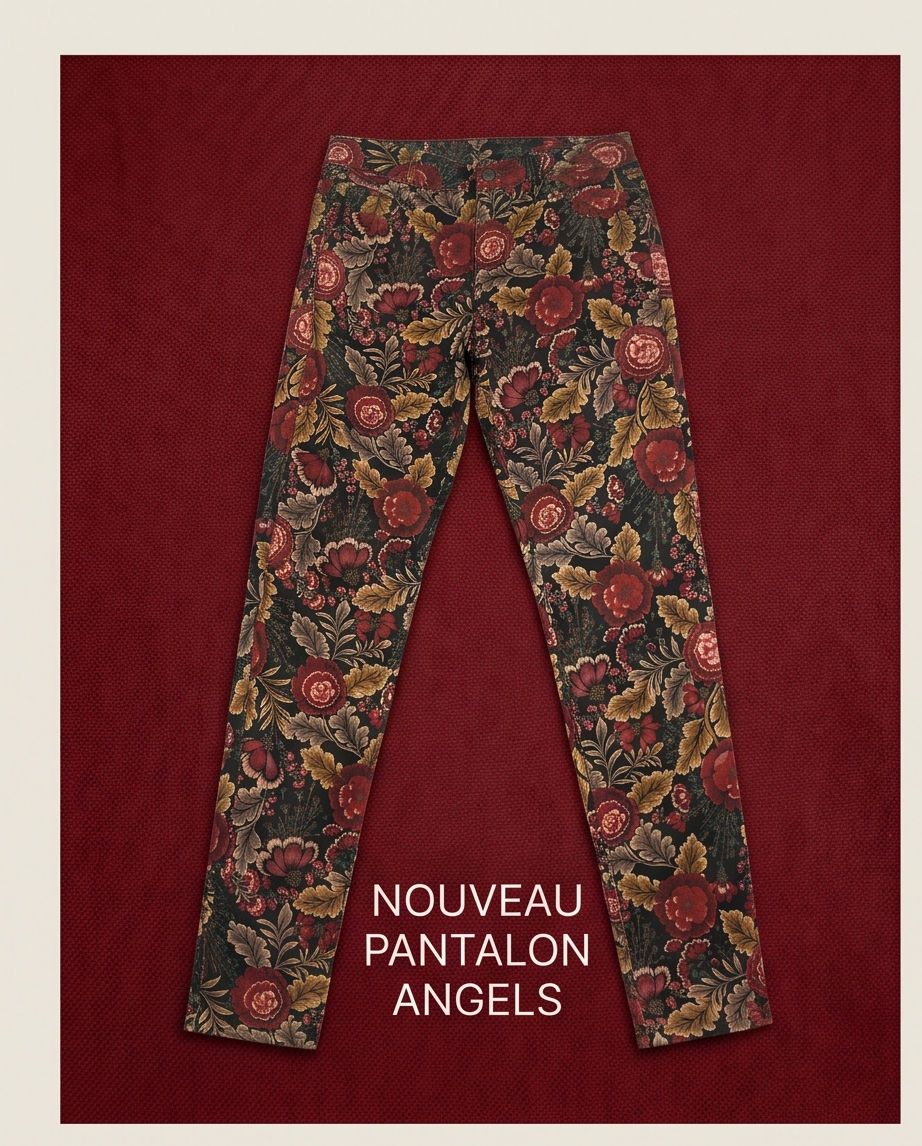 Angels Pantaloni: Angels pantalon fleuri - neuf - taille 34/30 – Nuovo e nell'imballaggio originale da Vuisternens-Romont venduto da gol_xp6p 3