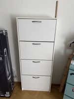 Schuhschrank weiss 4 Klappen mit Klappfunktion neuwertig