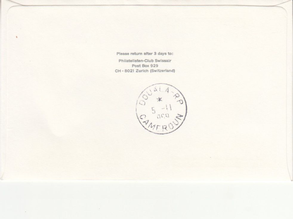 Tutti i francobolli: SLH RF 69.25bL Genève-Douala – Usato da Bürglen TG venduto da StampGraf 1