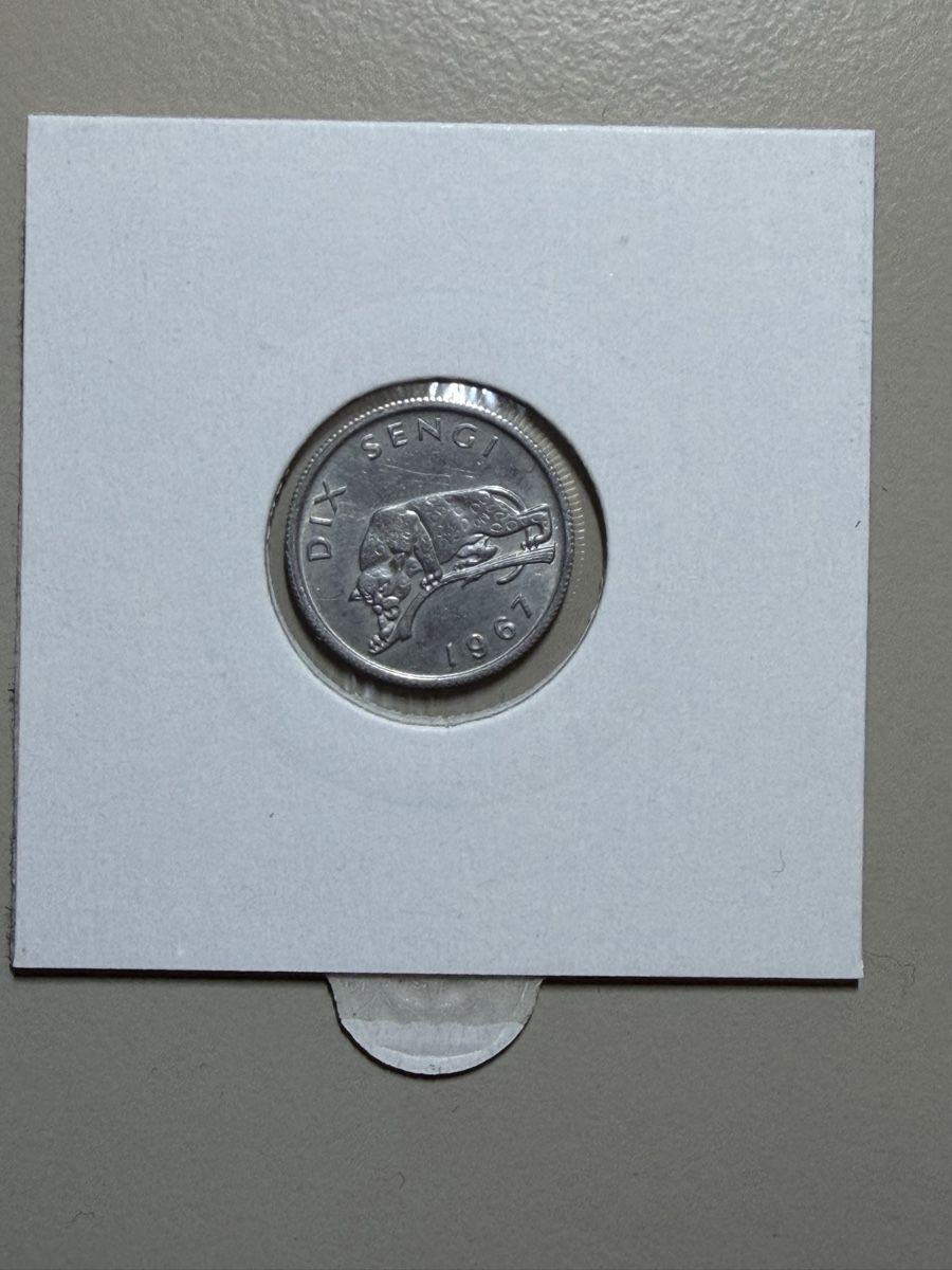 Alle Münzen: Congo - 10 sengi - 1967 – Gebraucht aus Payerne von Mike1682 1