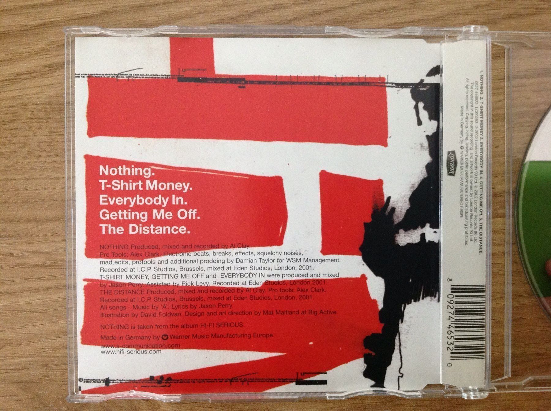 CD: A - Nothing Single – Nuovo (secondo la descrizione) da Aigle venduto da St_anger 1