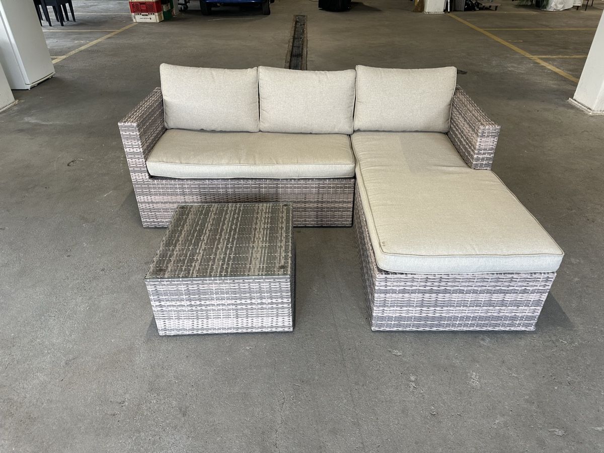 Divani: Gartenlounge Rattan 3-tlg Gartenmöbel – Usato da Steinach venduto da EvAy_Trade_2023 2