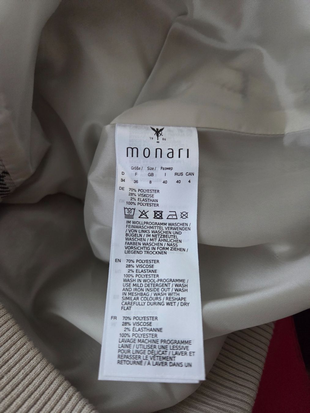 Monari Giacche: NEU! Bomberjacke von Monari – Nuovo (secondo la descrizione) da Winterthur venduto da Klaudi15 4