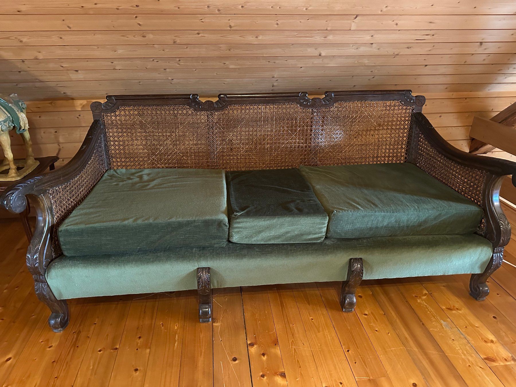 Divani: 3-Sitzer Sofa mit Wiener Geflecht – Usato da Berikon venduto da Hering