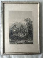 Antike Lithographie "Partie am Bergsstutz von Goldau" 🖼️...