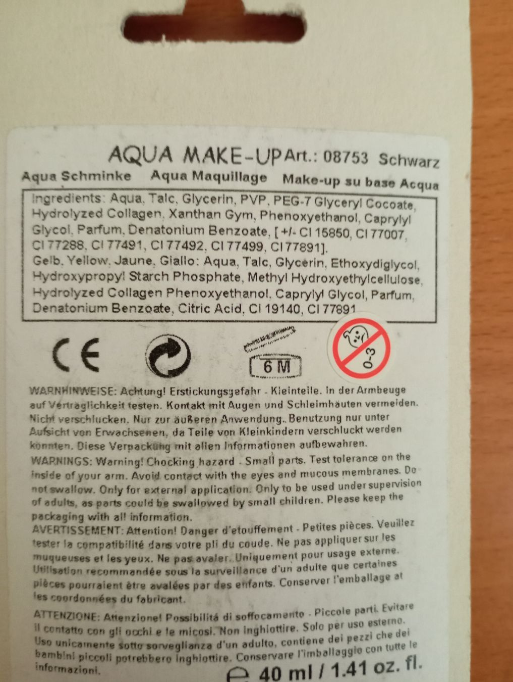 Maquillage: Aqua Schminke Schwarz – Neuf avec emballage d'origine à Winterthur par pjuma01 1