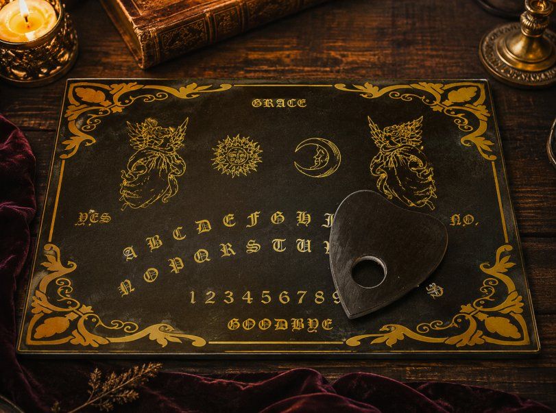 Spiele: Orakel-Board / Ouija-Board & Planchette inkl. Buch – Gebraucht aus Walzenhausen von Jana013 2