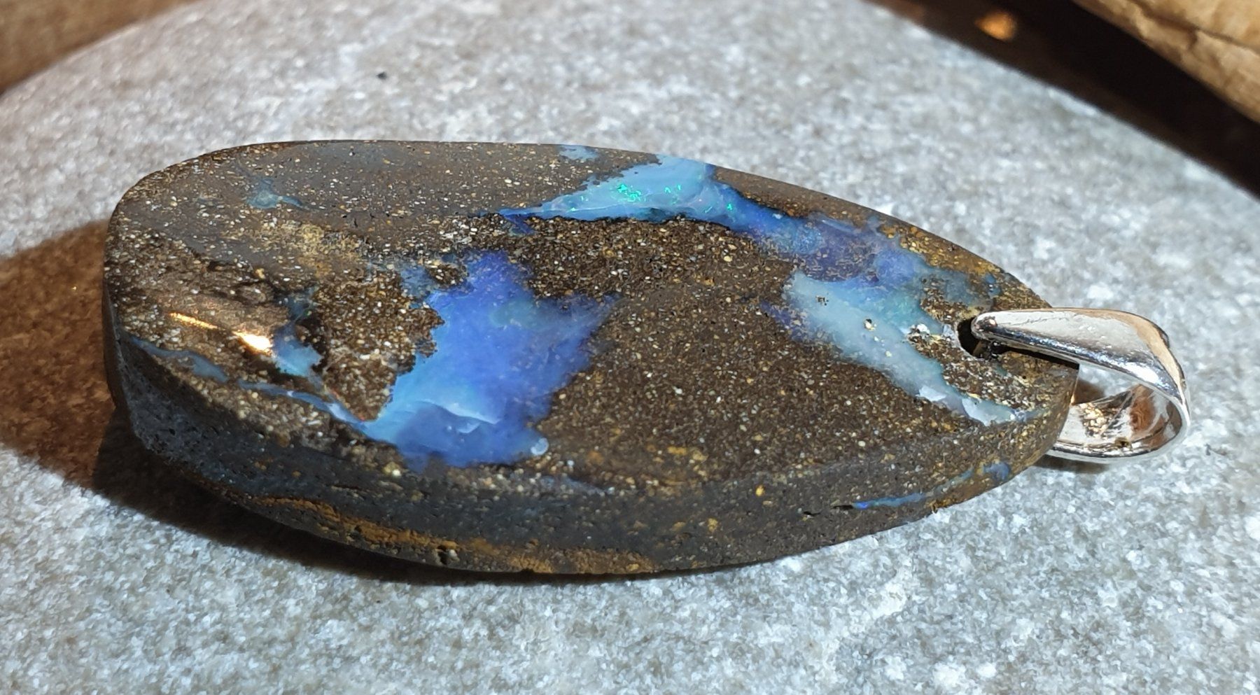 Ciondoli: Anhänger Boulder Opal. – Nuovo (secondo la descrizione) da Niederbüren venduto da Raphael014 1