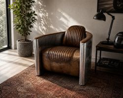 Design Ledersessel im Aviator Stil – ein Hingucker!