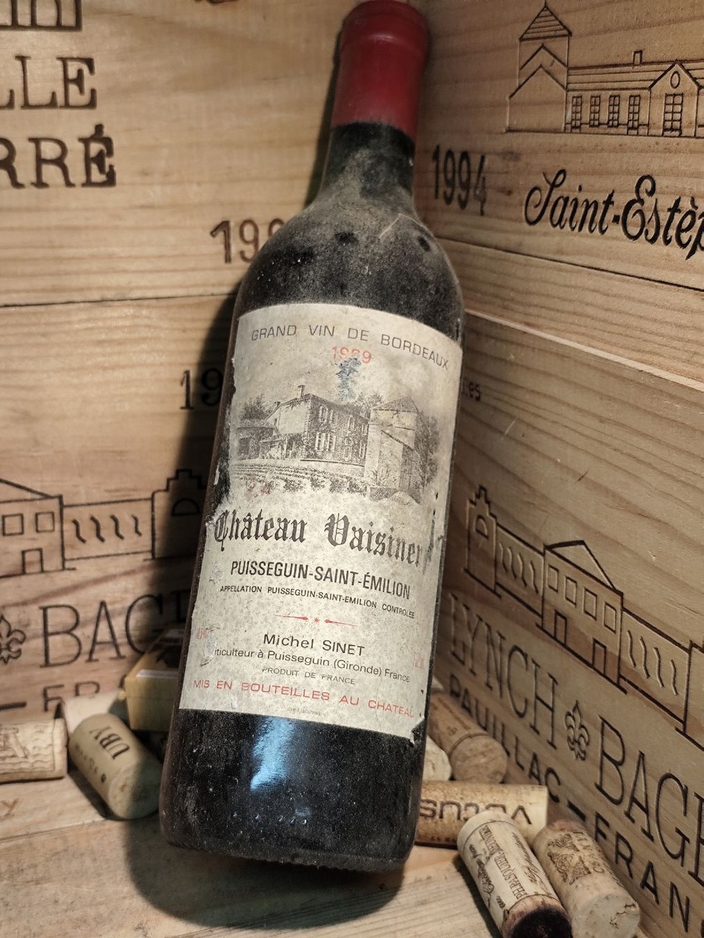 Vino: 1989 Saint Emilion Chateau Vaisinerie – Nuovo e nell'imballaggio originale da Büsserach venduto da Vintage-vins 4
