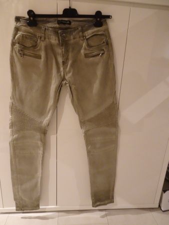 Coole Hose im Bikerstyle olivegrün Gr. 38 - 240416