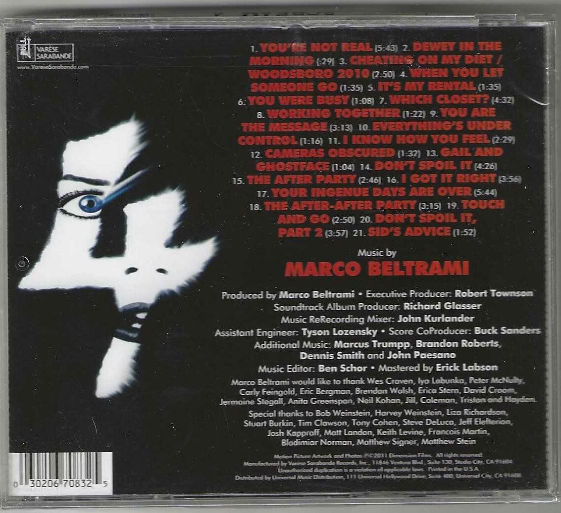 CD: Marco Beltrami - Scream 4 - Neue – Nuovo e nell'imballaggio originale da Genève venduto da CDLPBookS 1