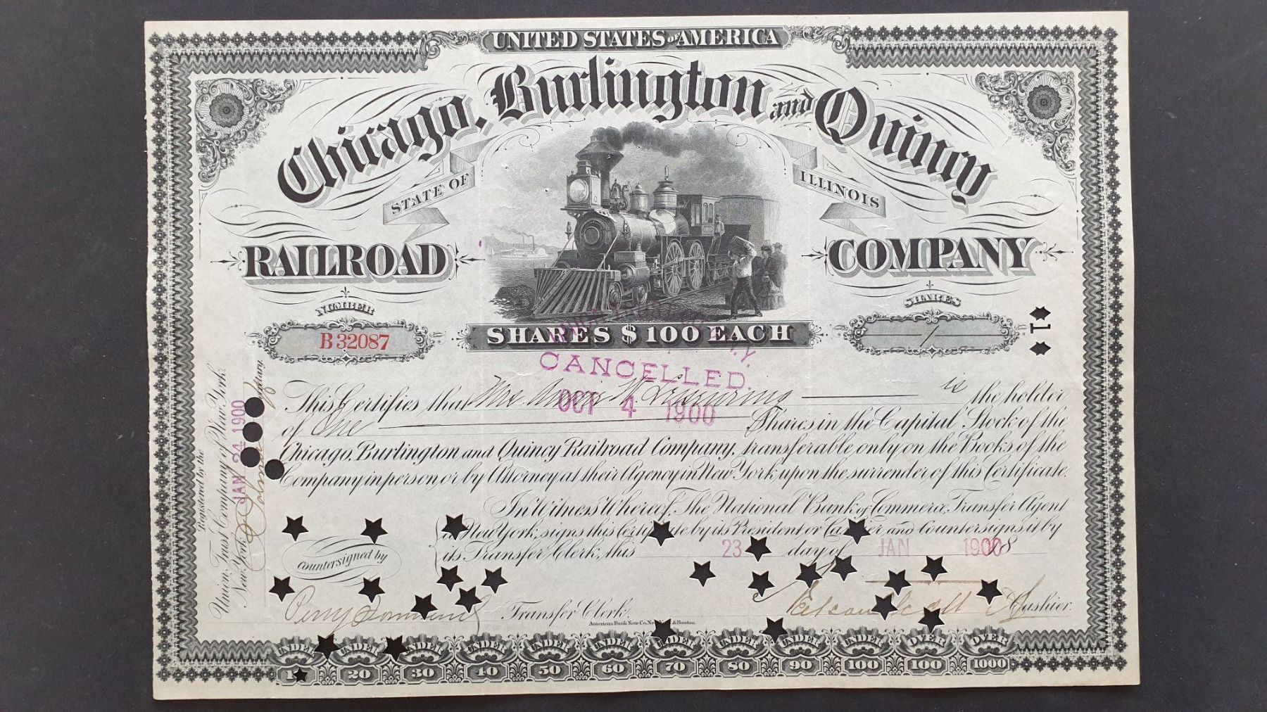Documenti: Wertpapiere USA. Eisenbahn. – Usato da Goldach venduto da armando_r 5