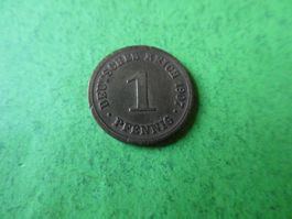 Dt. Reich 1907 D, 1 Pfennig